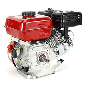 Benzinemotor staande motor, 7.5 HP 4-takt OHV benzinemotor 5.1 KW 3600 rpm, staande motor, kartmotor met olielalarm (wit…