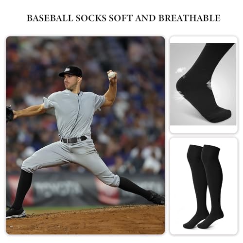 Softball Knee Soccer Socks Baseball Football Socks for Youth Men and Women2