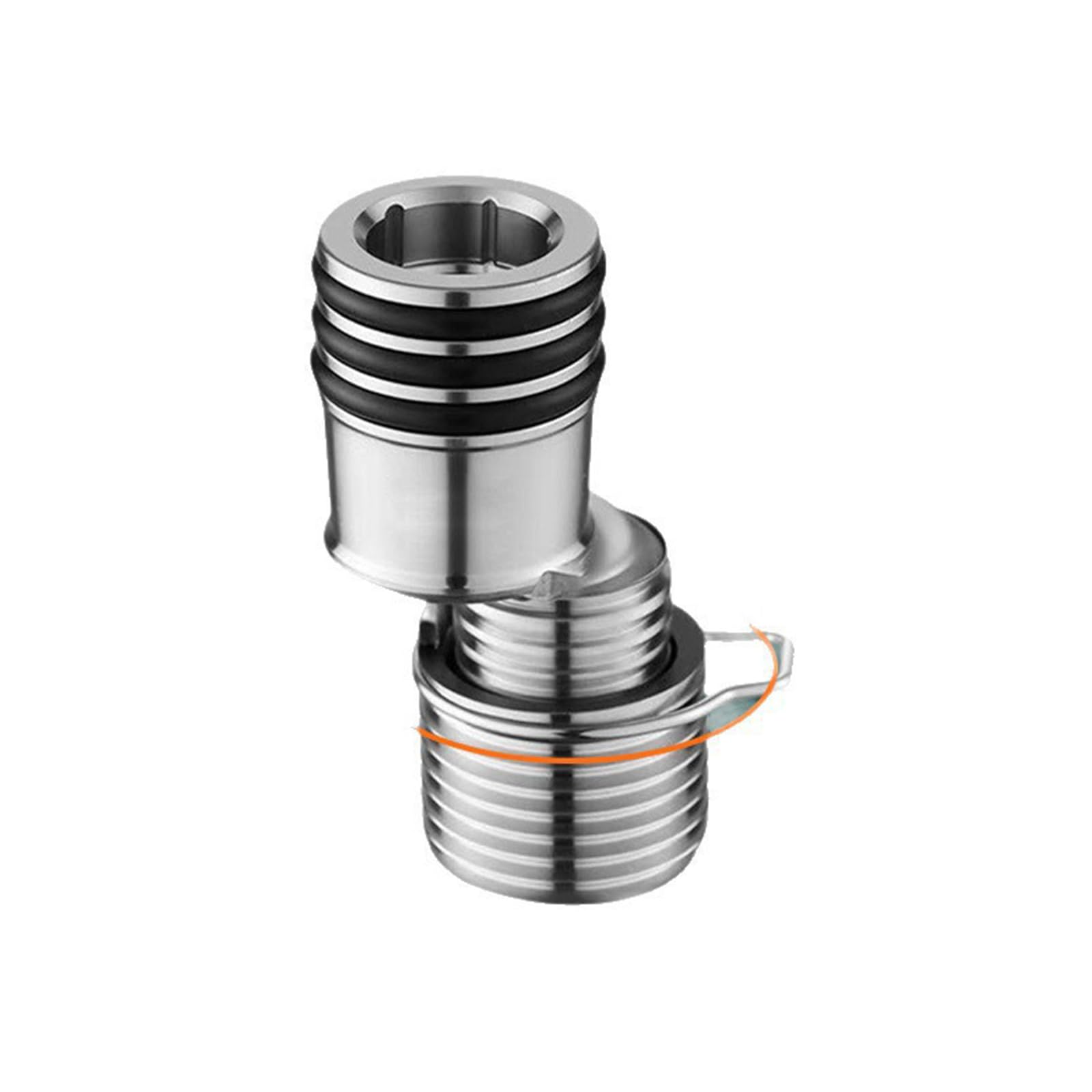 Kalttoy Multicolor Telescopic Shower Tap Extension 360 Adjustable Angled Base Stainless Steel Curved Feet Adapter For Bathroom & Kitchen Stainless Steels Shower Tap Adapter For Kitchens And Bathrooms