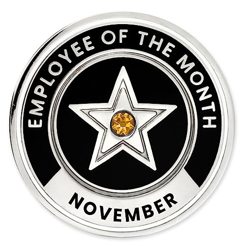 Image of PinMart Employee of the Month Lapel Pin - 1 inch Cloisonne Enamel Pin