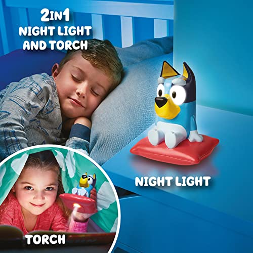 Lámpara de mesa nocturna Bluey 2-en-1 con linterna para niños miniatura 3