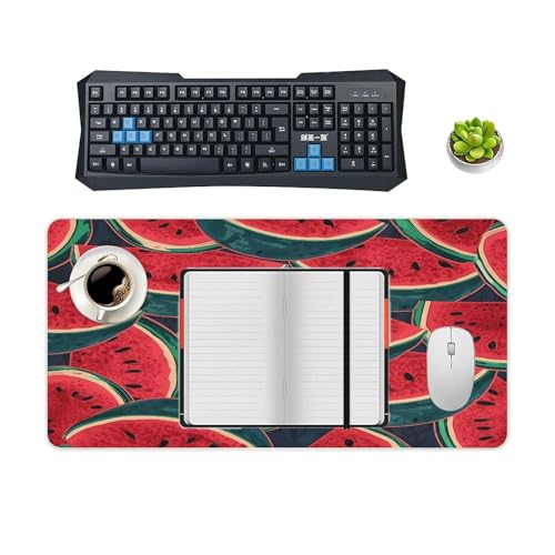 Red Watermelon Desk Pad Large Office Desk Mat Waterproof miniatura 4