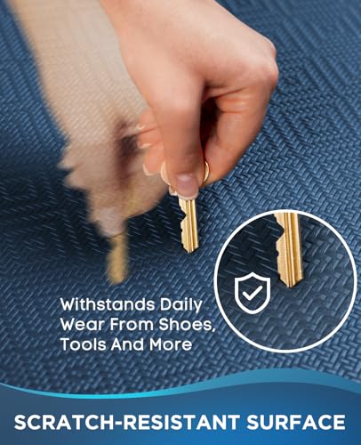 Image of Ophanie Kitchen Mats for Floor, 1 /2 inch Thick, 20x32 Anti Fatigue Cushioned Mat,Kitchen Rugs,Waterproof,Comfort Ergonomic Standing Mat for Office,Home,Sink with 99+ Pairs of Anti-Slip Bottom Ridges