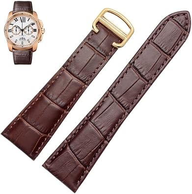 Watch Strap For Cartier Tank Calibre Series Genuine Leather Mechanical Watch Men And Women 20mm 22mm 23mm 25mm Watch Band