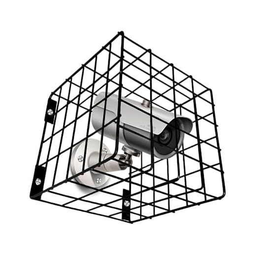 Caixa de Proteção Gaiola Grade Para Câmera de Segurança Antirroubo - Preto