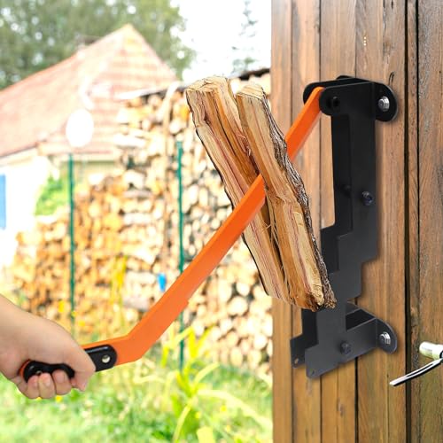 MOZMY Holzspalter Wandhalterung Holz Brennholzspalter Outdoor Holz Spalter Anzündspalter Handholzspalter brennholz Spaltwerkzeug Holzschneider Anzündkacker Anzündholzspalter Manuell holz Trenner – Bild 3
