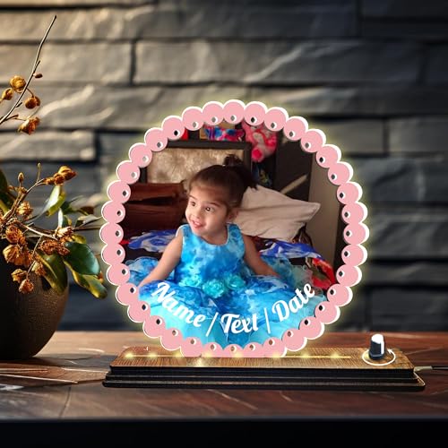Image of Brown Cloud Personalized Acrylic LED Night Lamp Customized Gift for Men Women Husband Wife Girlfriend Boyfriend Birthday Marriage Anniversary Festivals Decoration(LED USB RGLTR AO 001)(D10)