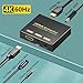 4K@60Hz Bi-Directional HDMI Audio Extractor Converter | Split to Optical TOSLINK & 3.5mm Stereo Output | Full HDMI Loop-Through with Signal Preservation