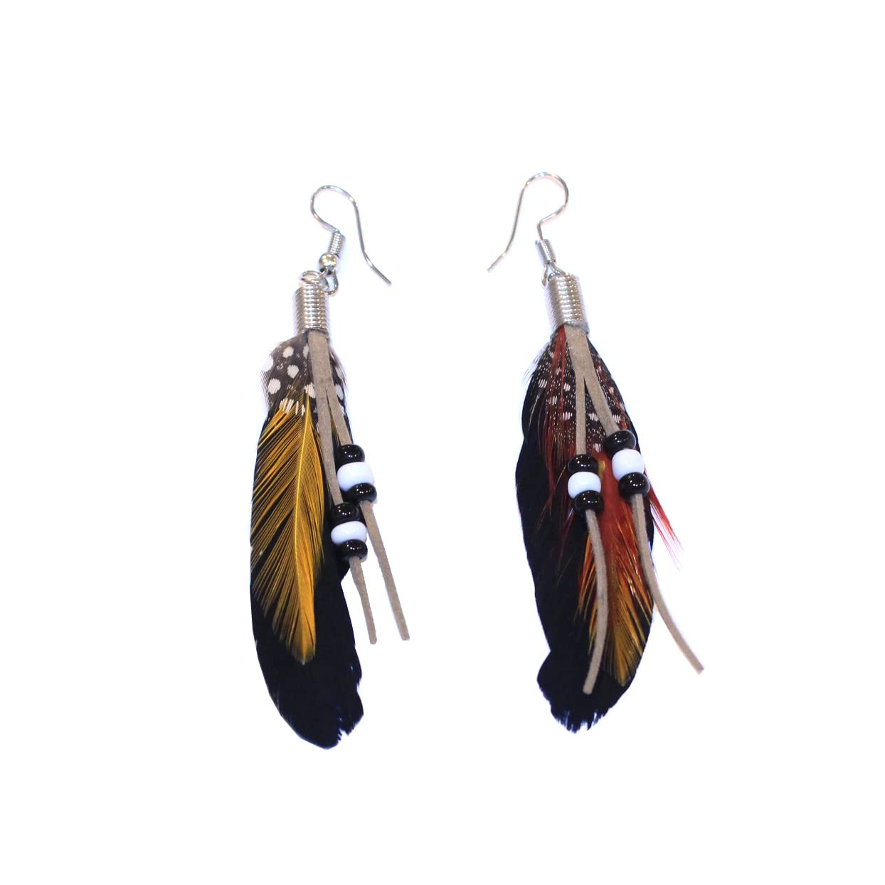 La Belleza Bohomein Colorful Beads(multicolor) Long Light Weight Feather Tassel Drop Dangler Earring Eardrop for Girls & Women (B0BRH1CCK8) Amazon Price History, Amazon Price Tracker