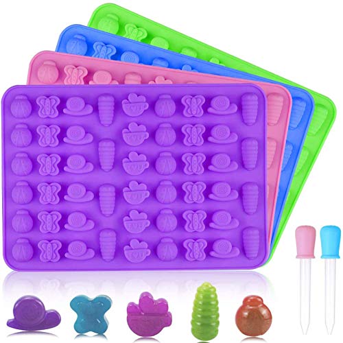 Ladybug Candy Mold. Palksky (4PCS)54Cavity Mini Insect Silicone Candy MoldsLadybug, Butterfly