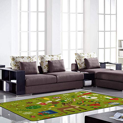 Tapis de maison en tissu polyester CHEHONG grand format motif moderne - 4