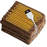 VANYIBON 電気毛布 掛け敷き兼用 140*80cm 電気ひざ掛け 電気ブランケット ふかふか ソファ ブランケット 30C°~55C°段階温度調整 1~12Hつタイマー機能 敷きかけ兼用 5分速暖 ふわふわ 肩掛け 膝掛け ヒーターブランケット シングル コントローラ付きダニ退治 過熱保護 抗菌 防臭 冷え予防 防寒対策 冷房対策 暖房器具 PSE認証済み