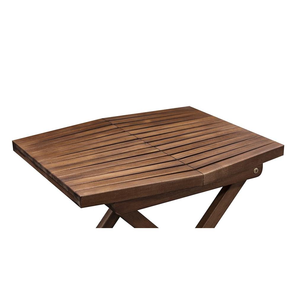 Amazon.com: Melino Wooden Folding Outdoor Side Table 18x16x16 in