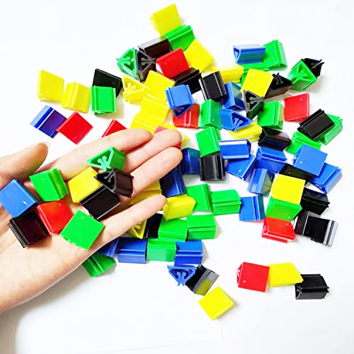Darovly 100Pcs Plastic Game Card Stands Board Markers Plastic Card Holder For Board Game,Diy Game Card,Party Favor,Home Or Office Organization #TOP2