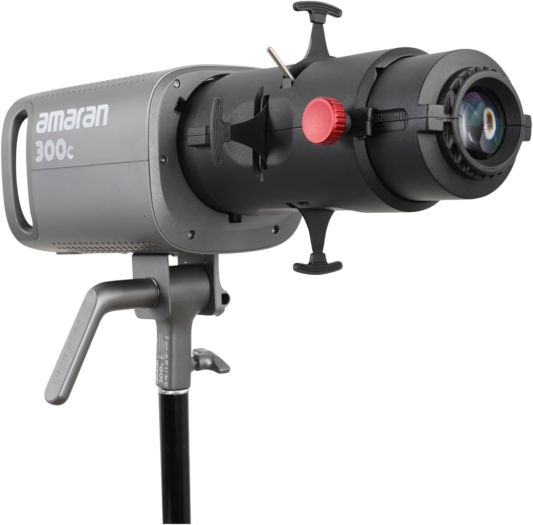 Aputure amaran Spotlight SE 36° Lenses Compact Bowens Mount Projection Lens, 15 GOBO Inserts, for amaran 150c, 300c, 200xS, 60xS