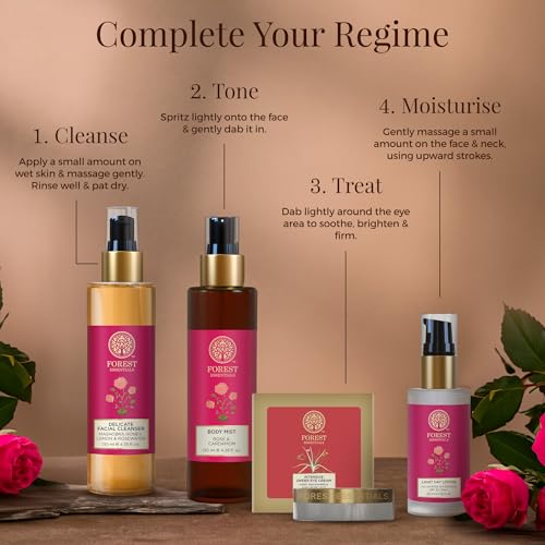 Image of Forest Essentials Facial Tonic Mist with Pure Rosewater | Hydrating Steam Distilled Ayurvedic Toner for Fresh, Dewy Skin | Minimises Pores & Refreshes Skin (Pack of 2)
