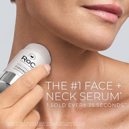 RoC Derm Correxion Retinol Firming Serum Stick with Antioxidants to Visibly Tighten and Firm Wrinkles and Laugh Lines For Men and Women + Retinol Eye Cream Packette, 1.0 oz (Packaging May Vary) - Image 3