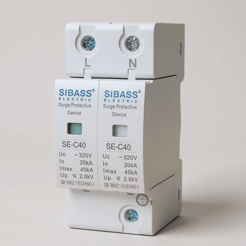 AC SPD 1 Phase 2 Pole (DP) SIBASS Surge Protective Devic (Pack Of 1)-image-29