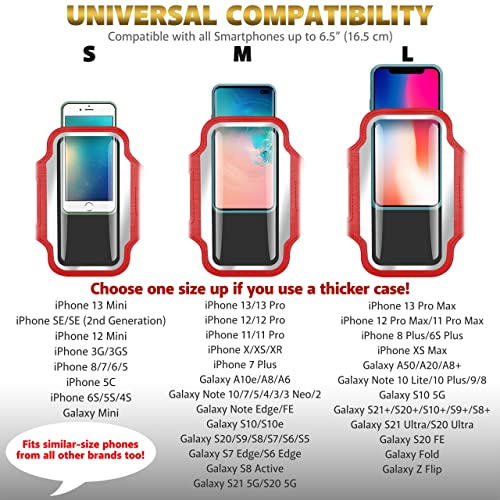 Tribe Running Phone Holder Armband. Iphone & Galaxy Cell Phone Sports Arm Bands For Women, Men, Runners, Jogging, Walking, Exercise & Gym Workout. Fits All Smartphones. Adjustable Strap, Cc/Key Pocket #TOP3