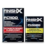 FinishX Automotive Refinishing Ultimate Speed Clear Coat (FC1100-1 Gallon) 4:1 Kit with Medium Activator/Hardener (FH1020-1 quart), High-Gloss Finish, Super Fast Drying, Customized for Spot and Panel