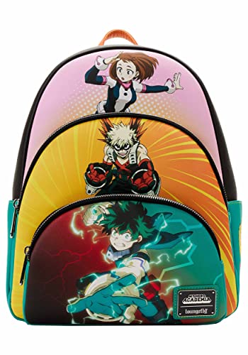 Loungefly My Hero Academia Triple Pocket Mini Backpack Standard