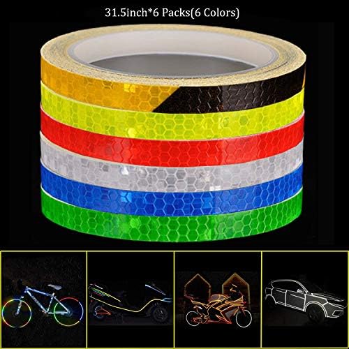 Reflective Tape Outdoor Safety Warning Lighting Sticker Waterproof Bike