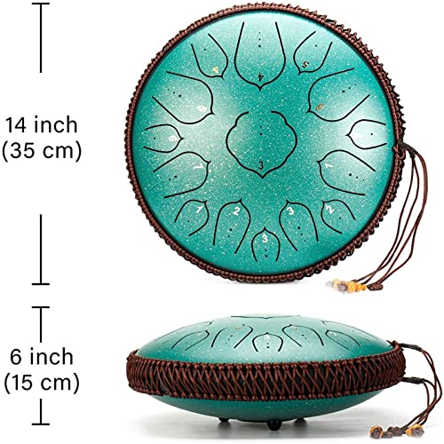 Steel Tongue Drum 14 Pulgadas 15 Notas miniatura 6