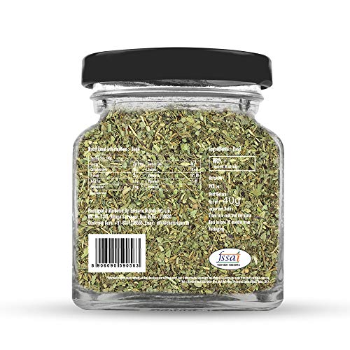 Image of Chef Urbano Basil 40 g | Italian Herbs | Pizza and Pasta Seasoning | Premium Herbs and Spices | Flakes /Leaves | Glass Bottle (Pack of 3)