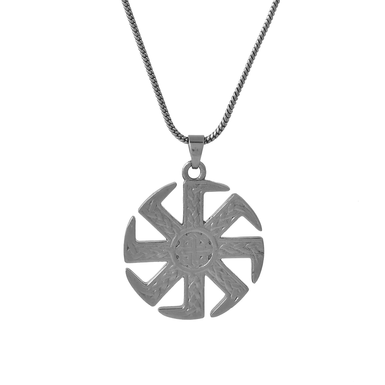 Eclipse Wheel Of Power Black Mens Pendant|Casual|Trendy|Gift For Mens|Rakhi Gift For Brother-image-11