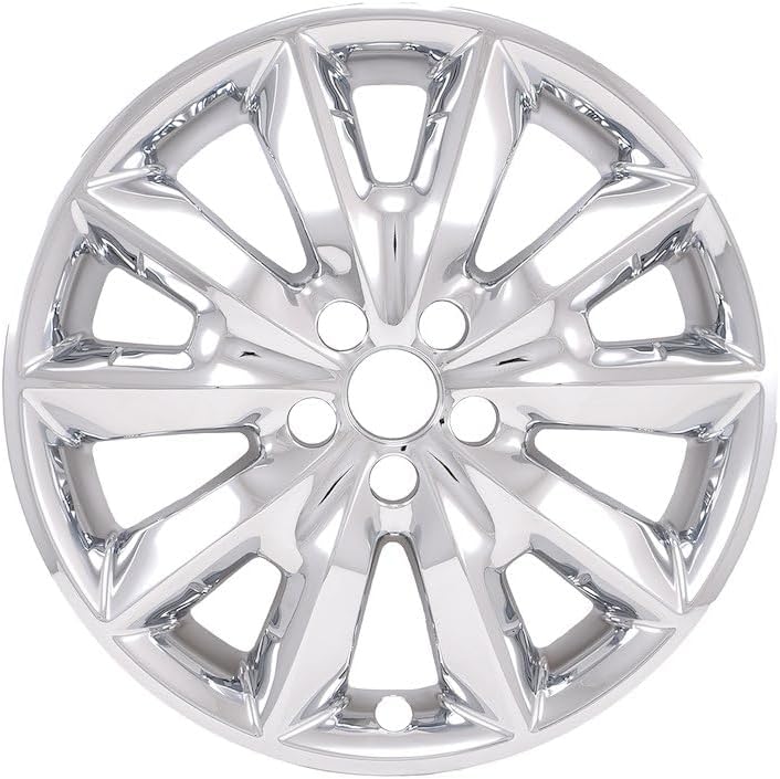 Coast to Coast 18" Black or Chrome Snap-On Wheel Skins - IMP481X/BLK Fits Jeep Cherokee Limited [2014-2018] (Black) IWCIMP481BLK