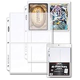 BCW 4-Pocket Pages for storing Photos or Postcards | Pocket Size 4' x 5-1/2' | 20-Pages Total