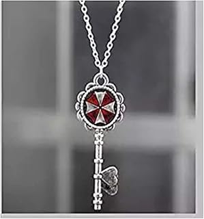 Resident Evil Umbrella Pendent Key Umbrella Corporation Resident Evil Key Necklace Resident Evil Key Pendant Necklace Best Friend Gift