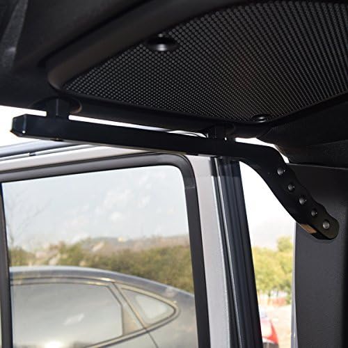 ICARS New Style Black Rear Aluminum Grab Handles for 2007-2018 JK JKU Jeep Wrangler Rubicon Sahara Sport- Pair