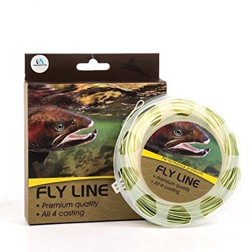 Generic Red : 90FT Fly Fishing Line With Welded Loops Beige/Sage Weight ...