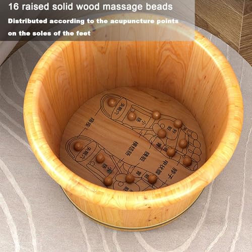 Cubeta de Madera para Baño de Pies con Masaje miniatura 3