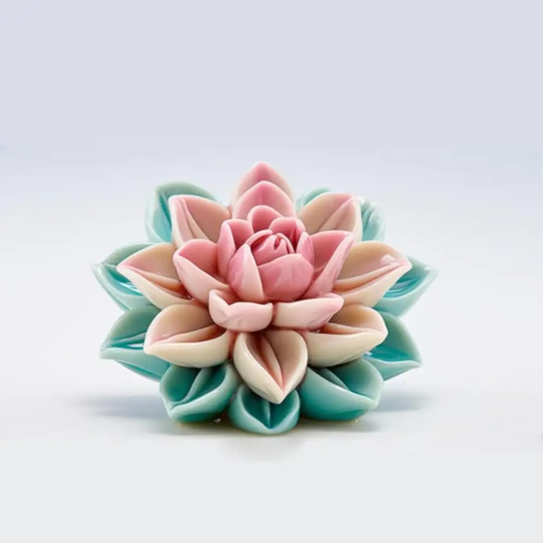 Wax Crafts Premium Lotus Flower Silicone Mould for Candle, Resin & Concrete | 3D Floral Decorative Mould | Easy Demould Reusable Silicone Mould| Big Lotus Candle Mould |-image-39