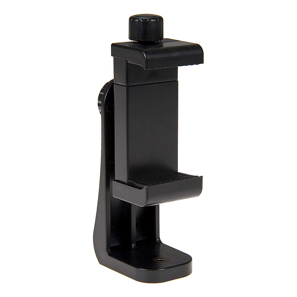 Fotodiox Cell Phone Tripod Mount Adapter - Universal Phone 1 4 Tripod Mount Clamp for Smartphones Vertical Horizontal