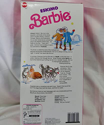 Muñeca Barbie Eskimo Special Edition 1990 miniatura 6
