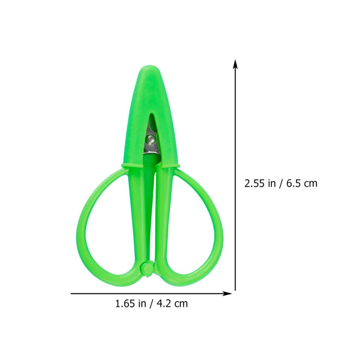 TOYANDONA y Funda de Silicona 6 Tijeras Pequeñas de Acero Inoxidable de Costura Portátiles con Mango Ergonómico Ideales para Cortar Hilo y Tela en Manualidades