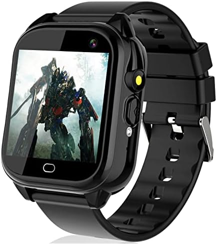 Smart Watch for Kids Boys Girls Learning Toys with 26 Games Camera Voice Music Video Player Recorder Pedometer Flashlight Alarm Clock Calendar IP67 Waterproof,4-12 Years Birthday