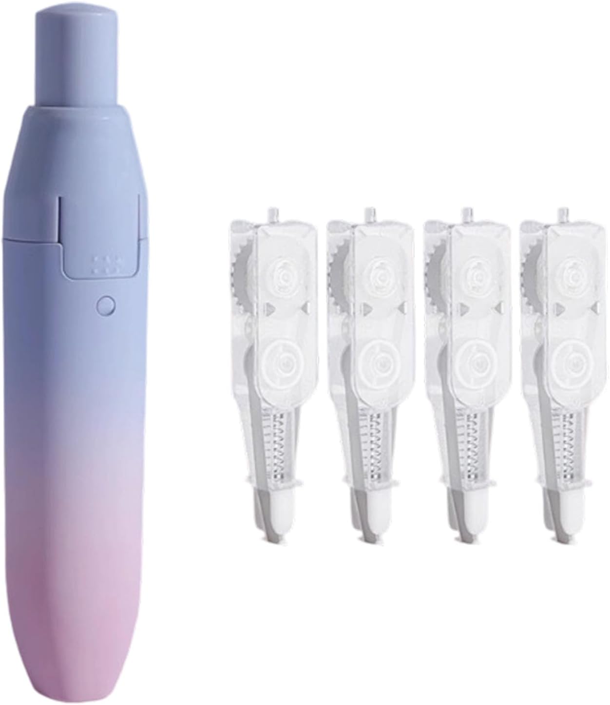 Color Refillable Correct Tape Retractable Designs with 4 Replaceable Refills for Smooth Corrections Retractable Correction Pen