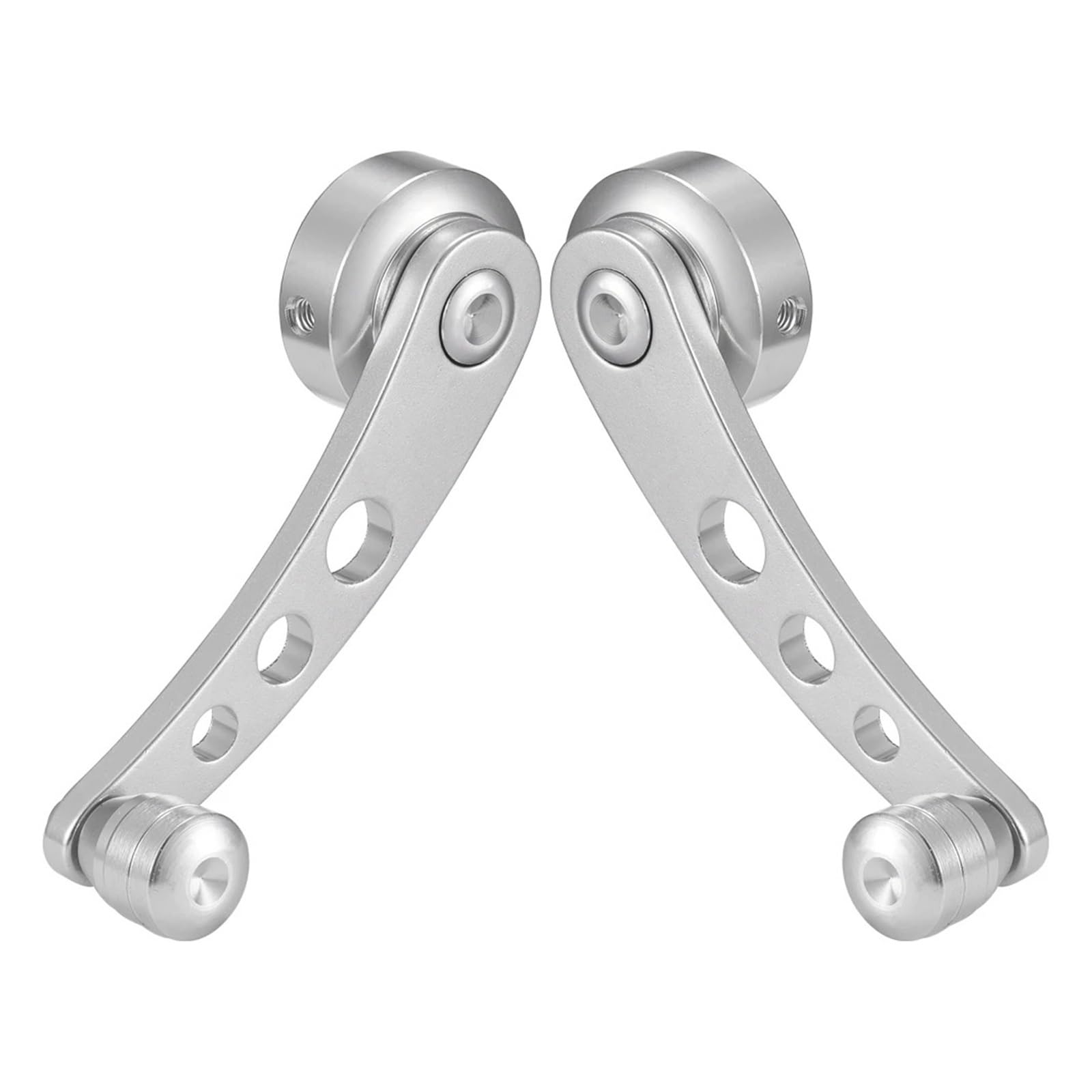 SAMWDK Glass Lifter 2piece Universal Aluminum Alloy Car Window Riser Winder Crank Glass Closer Handle Window Crank Handle Car Window Regulator(Silver)