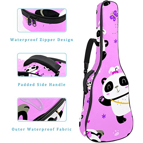 Hondank Bright Doodle Elephants Art Étui de guitare pleine taille rembourré pour guitare acoustique classique… - Les Beatles, Paul McCartney, John Lennon, RIngo Starr, George Harrison Hondank Bright Doodle Elephants Art Étui de guitare pleine taille rembourré pour guitare acoustique classique… – Image 5