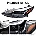 AUTNZE Headlight Assembly Compatible with 2016 2017 2018 2019 Chevrolet Cruze LED DRL halogen Model (Passenger Right Side)