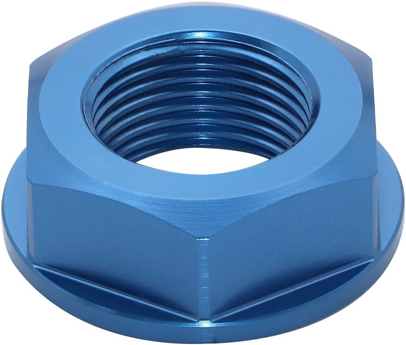 M20 Motorcycle Rear Wheel Axle Lock Nut Bolt for Yamaha YZ250 YZ450FX WR250R WR400 426 450F 1999-2021 (Blue)