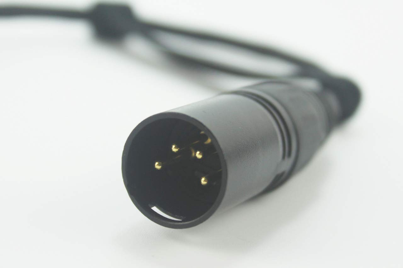 Amazon | [ 4 Pin XLR変換RCAメス ] 4 Pin XLR to RCA(L-R)銀メッキ線