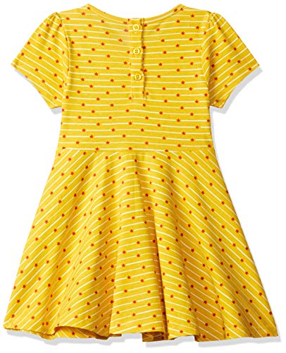 Image of miniklub Girls Navy Blue Printed A-Line Dress