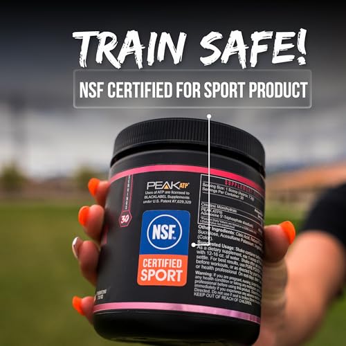 Image of Blacklabel Pure Power NSF Certified for Sport Pre-Workout Hibiscus Lemonade | Caffeine Free Non Stim Pre Workout with Creatine Monohydrate & Peak ATP for Energy & Endurance, 30 Servings