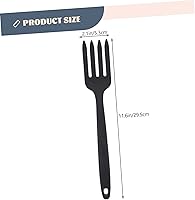 Vista 8 de Hemoton Tenedor flexible de silicona, 2 piezas, tenedor de cocina de silicona, tenedor para mezclar papas, tenedor antiadherente para mezclar