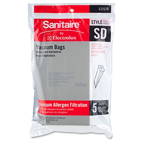 Sanitaire Eureka 63262B10CT Vacuum Replacement Bags, f/SC9150/9180, 50/CT, WE